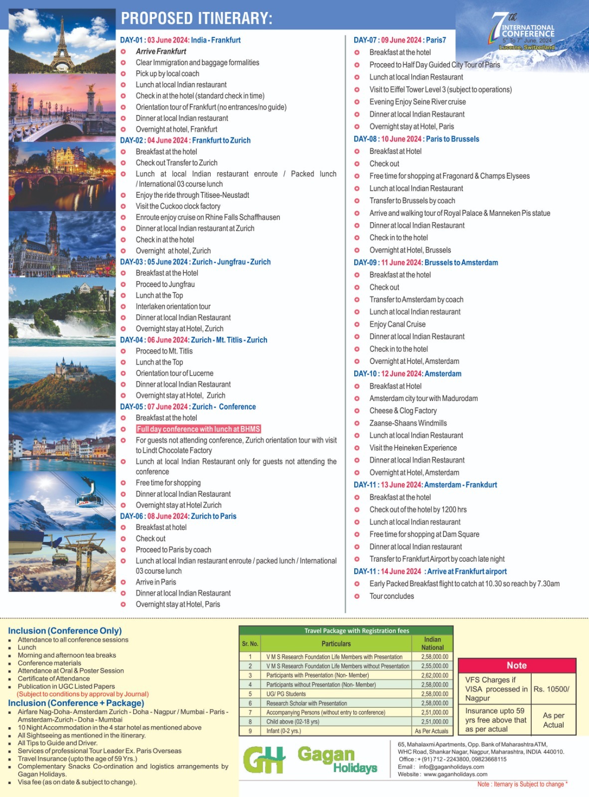 Switzerland Travel Plan